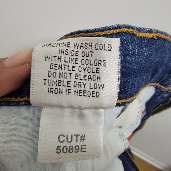 NYDJ Tummy Tuck Control Wide Leg Dark Wash Jeans Size 10 - Picture 10 of 12